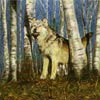 “Je t'aime, mon loup” - 14x18 - Pastel